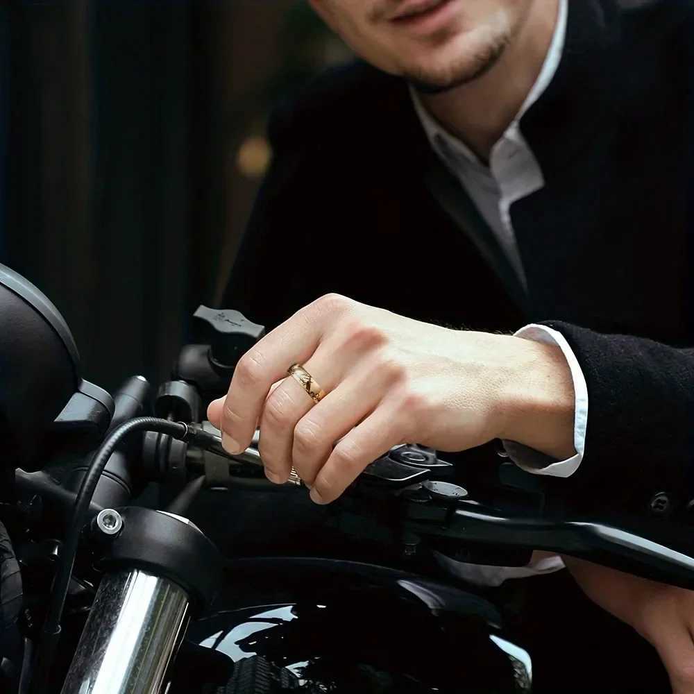 Stainless steel Mens Ring Jewelry for Daily Wear for Banquet Party Holiday Birthday Anniversary GiftXJ250219