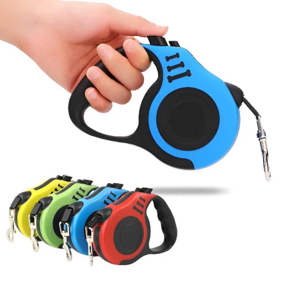 3m 5m Dog traction Leash for Dogs Cat Automatic Retractable Durable Nylon Lead Puppy Outdoor Travel Walking Hiking Traction RopeXJ250218