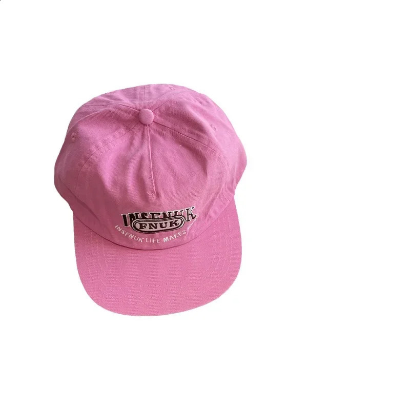 Niche Contrast Color Flat Eaves Cap Female Summer Peaked Cap Korean Style Retro Easy Matching Hip Hop Baseball Cap Couple 250217