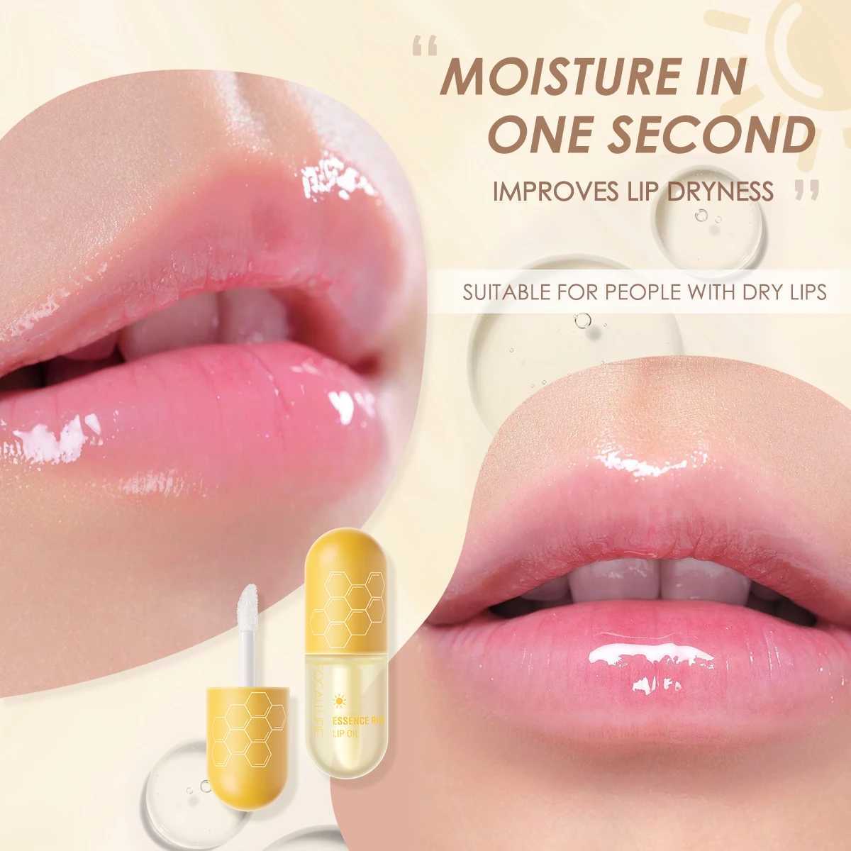 FOCALLURE Day Night Moisturizing Repairing Lip Oil Instant Volume Lip Plumper Reduce Lip Fine Line Lips Care Makeup CosmeticsW250219