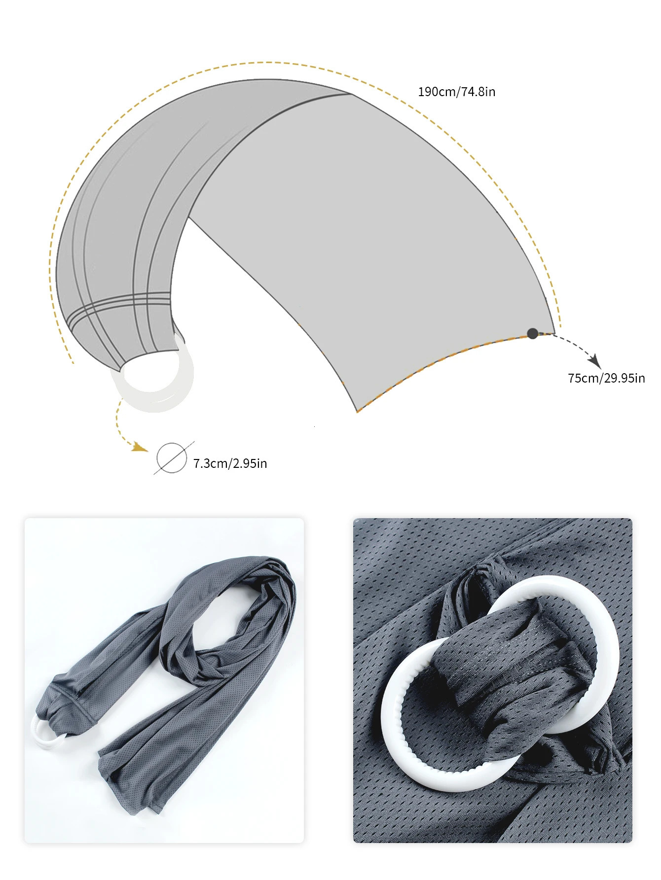 Baby Water Ring Sling | Lightweight Breathable Mesh Baby Wrap for Infant born Kids and Toddlers 250219