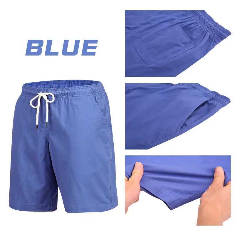 Men's Shorts Summerwear Beach Shorts Plus Size Cotton Casual Loose Elastic Waist Lace-up Shorts Men Cycling Running Sportswear Gym Wear Boys z250