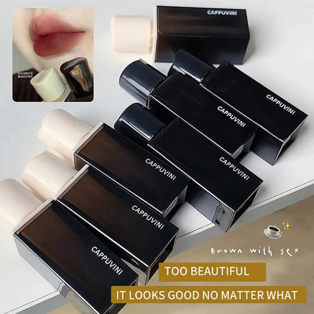 Cappuvini Amber Velvet Matte Lip Glaze Long-lasting Lip Gloss Smooth Texture Waterproof Lipstick CosmeticsW250219