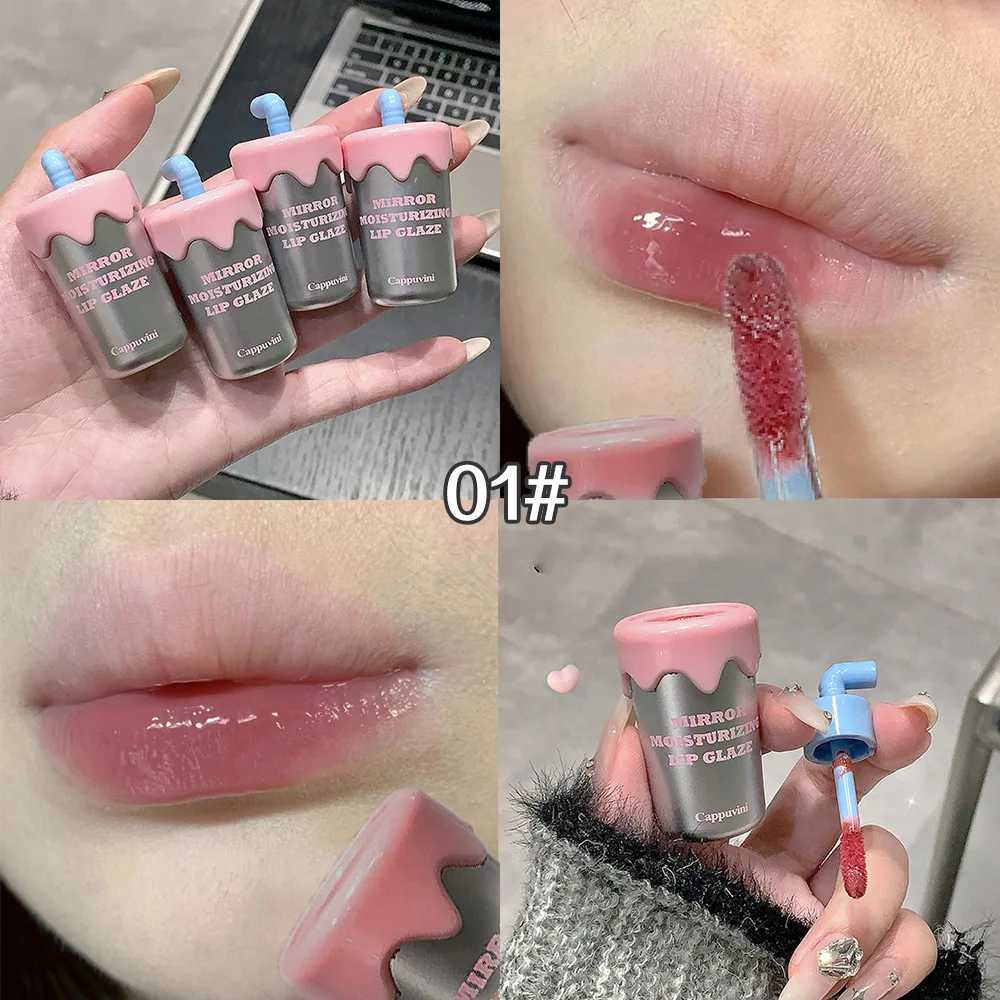 Cappuvini Mini Water Gloss Lip Glaze Moisturizing Lips Clear Lipstick Long-lasting Lip GlossW250219