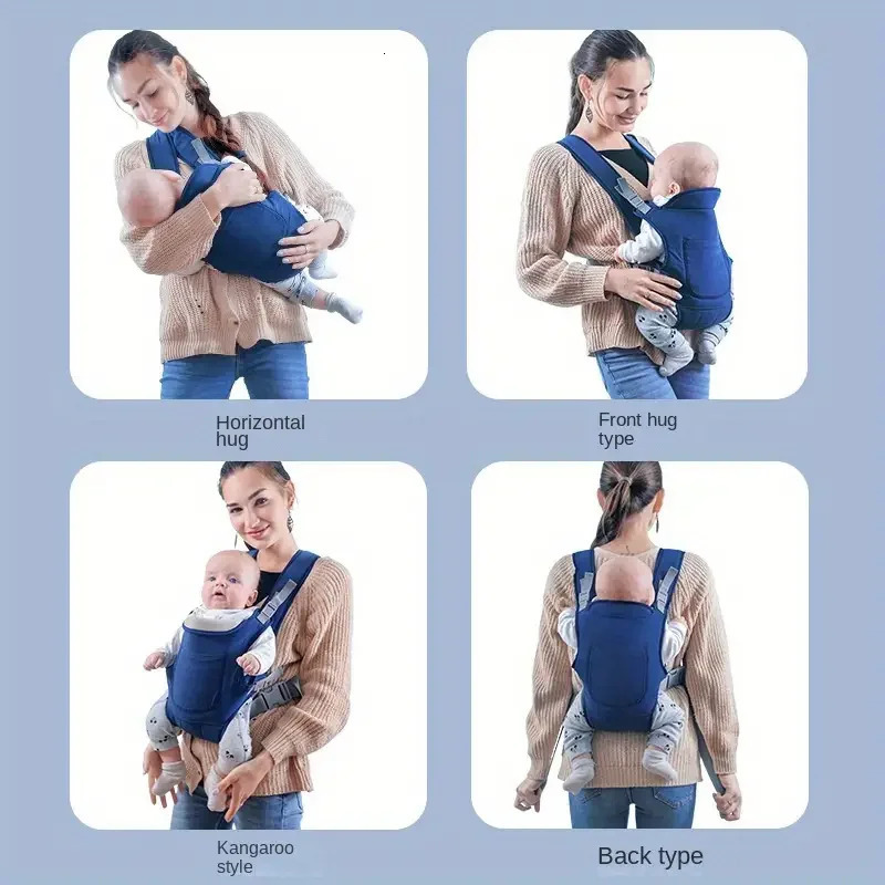 Baby Backpack Breathable Front Facing 4 in 1 Infant Comfortable Sling Backpack Pouch Wrap Baby Kangaroo 250219