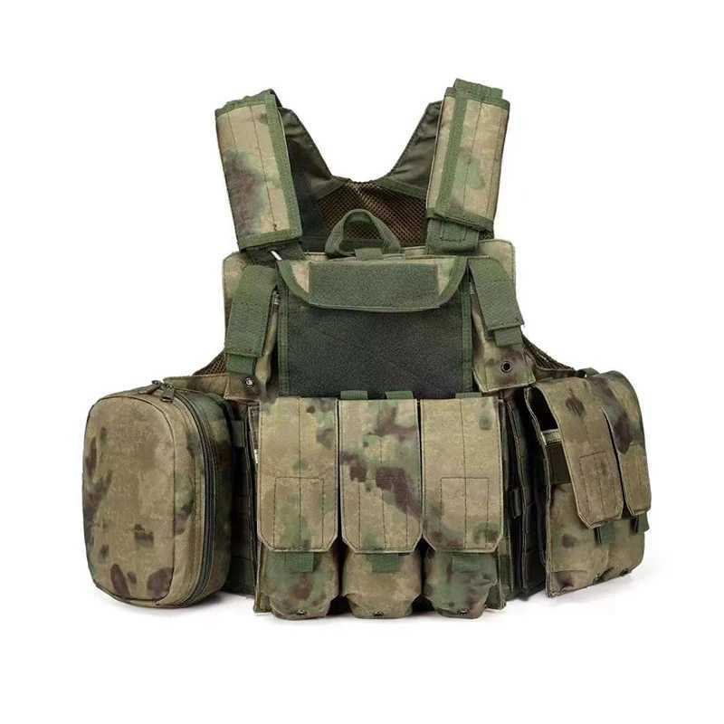 Tactical Vest Molle CIRAS Airsoft Combat Vest With Triple Magazine Pouch Molle Armor Plate Carrier Strike Army Green Camo VestsXJ250219