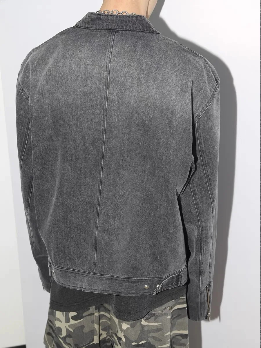 Denim Jackets for Men Washed Vintage Cool Personality Japanese Style Handsome High Street Couples Outwear Daily Jackets Men 250214
