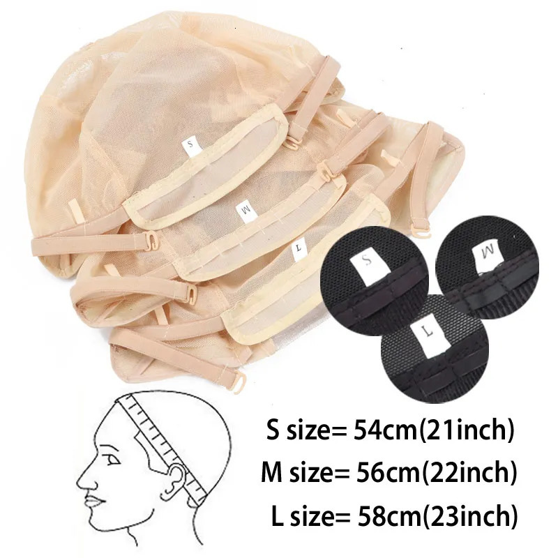 4x4 U Part Lace Wig Caps For Making Wigs S M L Size Ventilated Weaving Caps Mesh Dome Cap Adjustable Lace Front Wig Caps 250214