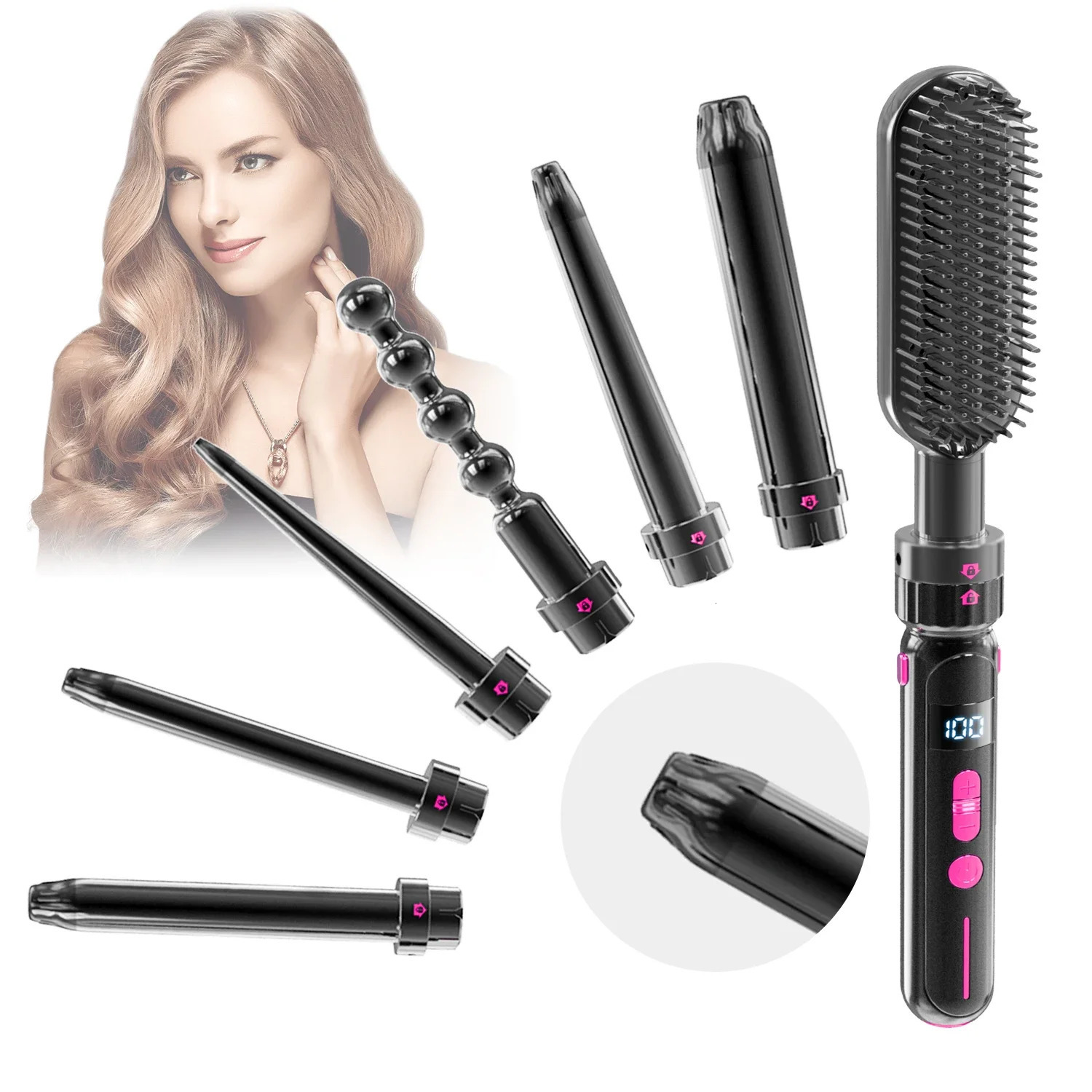 Professional Hair Curling Iron 2 in 1 Hair Straightener And Curler Twist Straightening Curling Iron Wave Waver Styling Tools 250214
