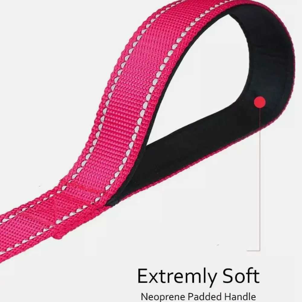 Hot Nylon Dog Lead Reflective Handle Dog Training Lead Comfort Strong Padded Tracking Leash for DogXJ250218