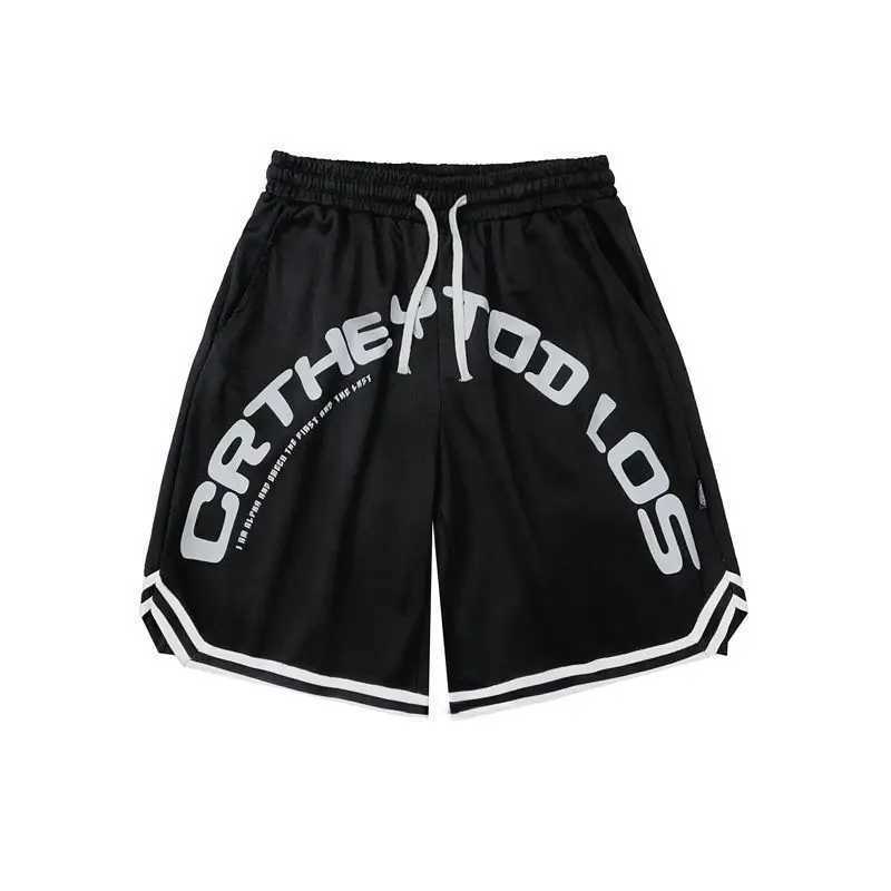 Men's Shorts American High Street Fashion Shorts for Men Trendy Brand Summer Basketball Sports Loose Fit Five-Point Mid-Length Shorts for Me z250