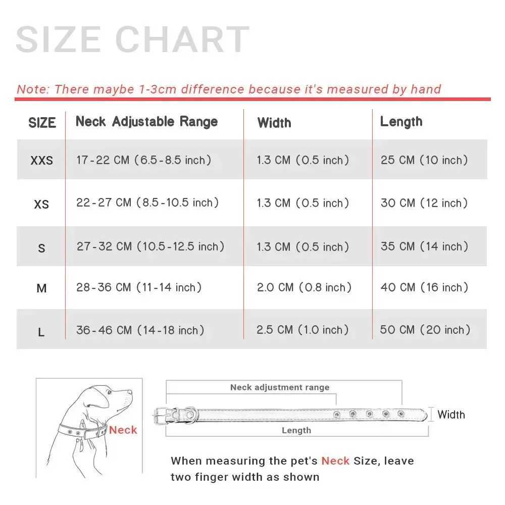 Personalized Dog Collar Name Carved ID Anti-lost Solid PU Leather Collar For Small Medium Large Dogs Puppy Cat Pet Supplies Pink W250219