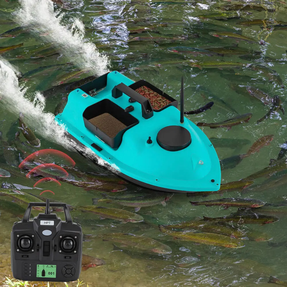 600m Fishing Bait Boat GPS Remote Control 90min Standby Lithium Battery Blue 250218