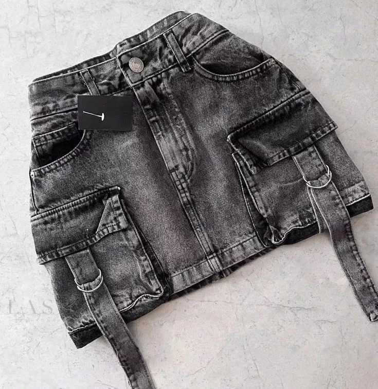Retro Blue Multi Pocket Denim Shorts Womens Y2K Short Skirt Fashion Gothic Cargo Baggy Denim Shorts High Waist Slim Mini Skirt W250219