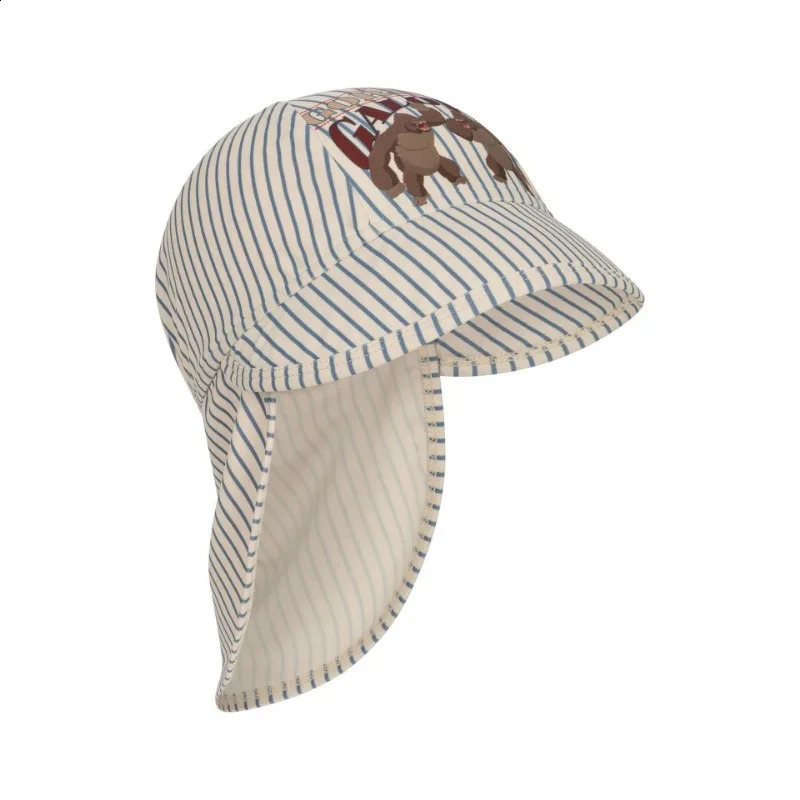 Kids Sunshade Hats Baby Boys Cap Girls High Quality Swimming Suit Childrens Beach Caps Baby Hat Sunscreen Elasticity Hat 250219