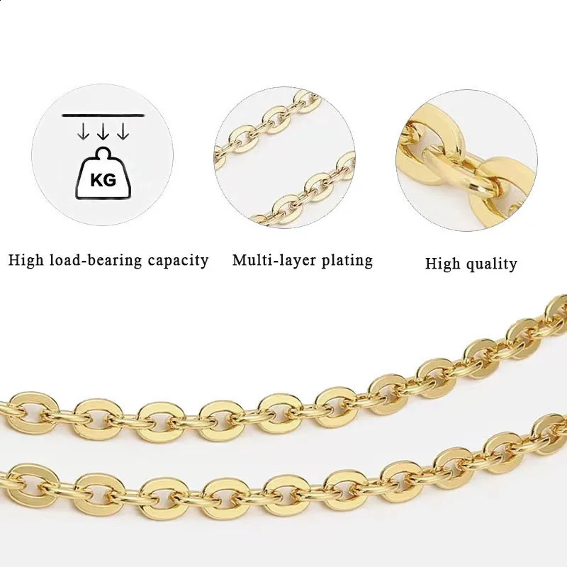 High Quality Bag Chain Strap Shoulder Crossbody Handbag Metal Replacement Chains Parts Accessories 250213
