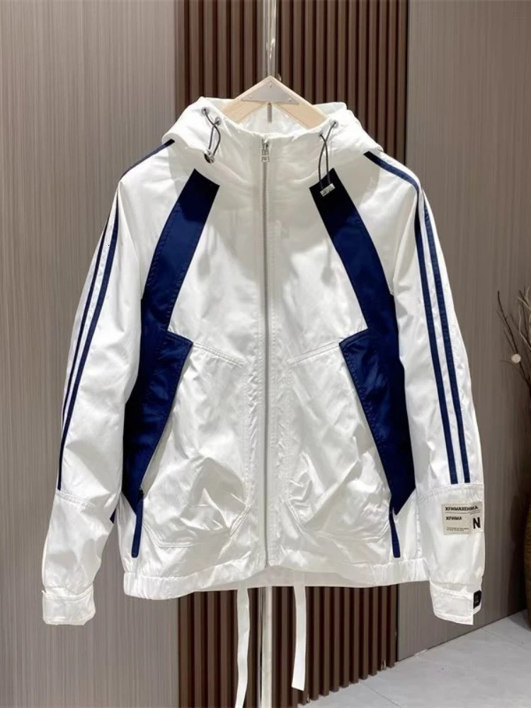 Mens Clothing Spring and Autumn Hooded Man Jackets for Men Campus Baseball Uniforms Coat Sales of Windbreaker 250218