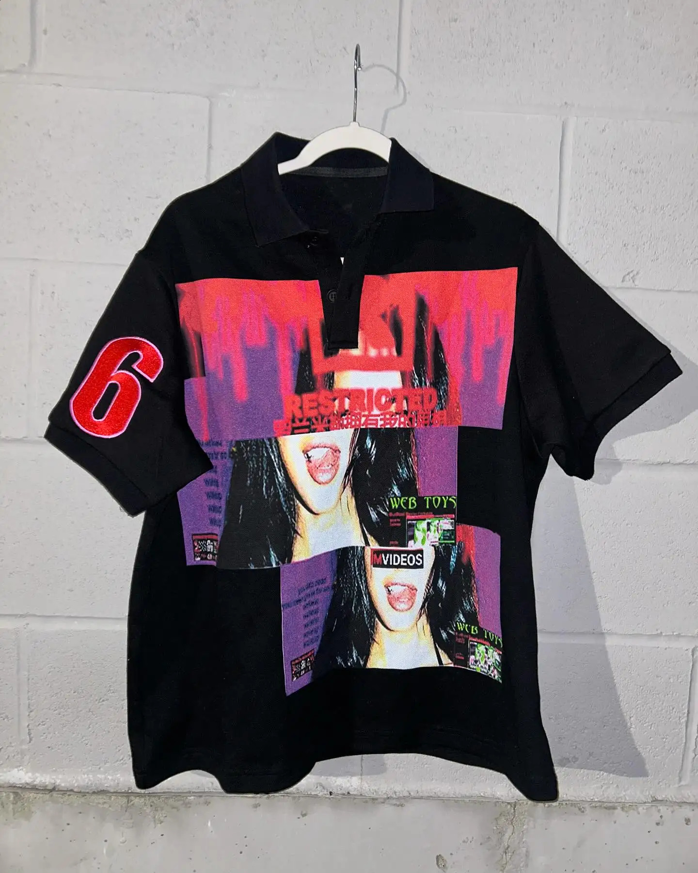 Harajuku Retro Drolandmiller Face Print Graphic T Shirts Men Women Goth Style Short Sleeve Streetwear Y2k Tops 250217