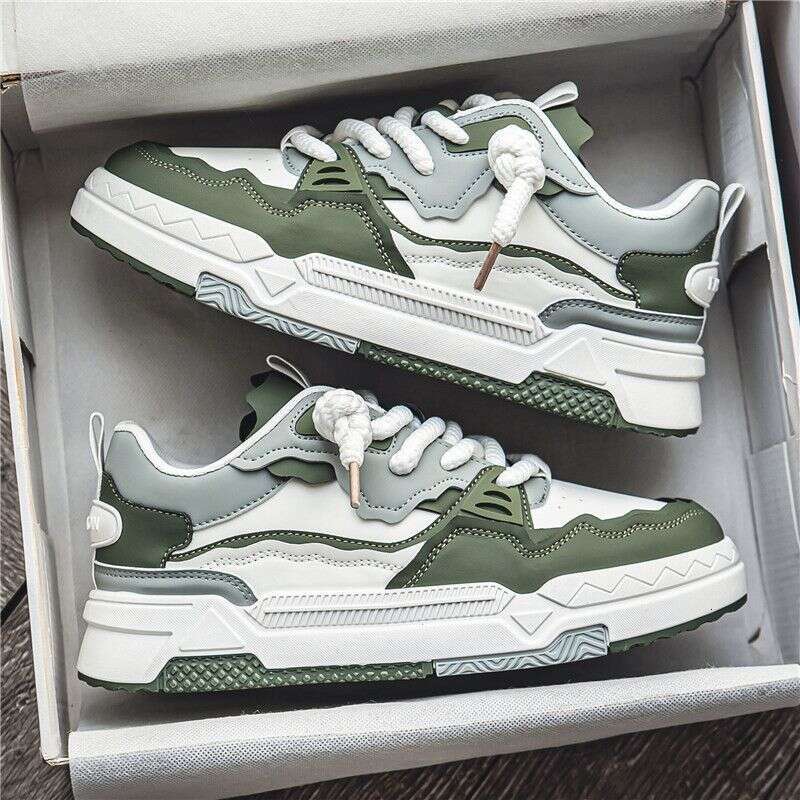 2024 Spring New Sports Board Korean Edition Versatile Thick Sole Heightened Dad Men's Casual Trendy Shoes