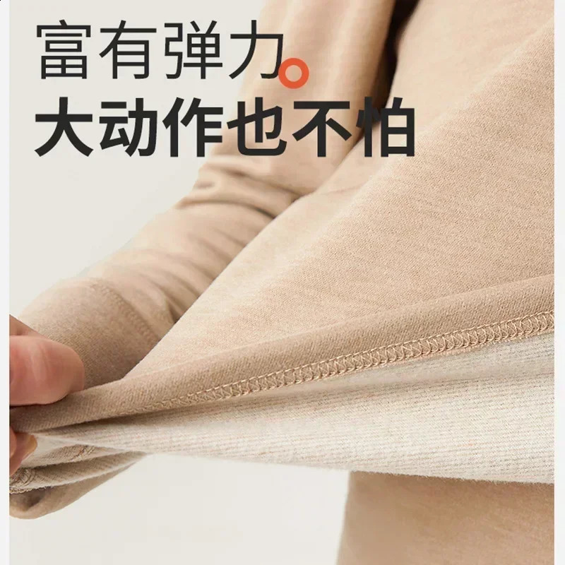 Baby Boys Girls Pajamas Winter Thermal Underwear Childrens Clothing Sleepwear Wool Warm Pyjamas Sets For Kids 3 4 6 8 10 12 Yrs 250218