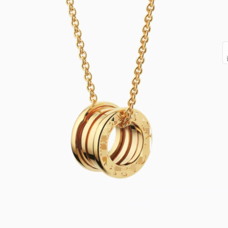 Brand necklace mens and womens pendant necklace luxurious ceramic stainless steel designer necklace high version 18k gold necklace AA