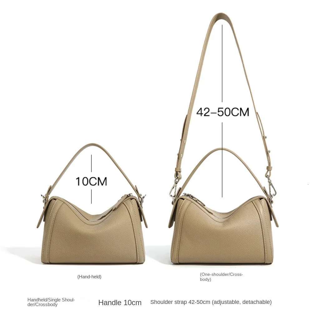 Square For Women Designer Handbags First Layer Cowhide Crossbody Shoulder Bags Simple Pillow Bag 2024 New