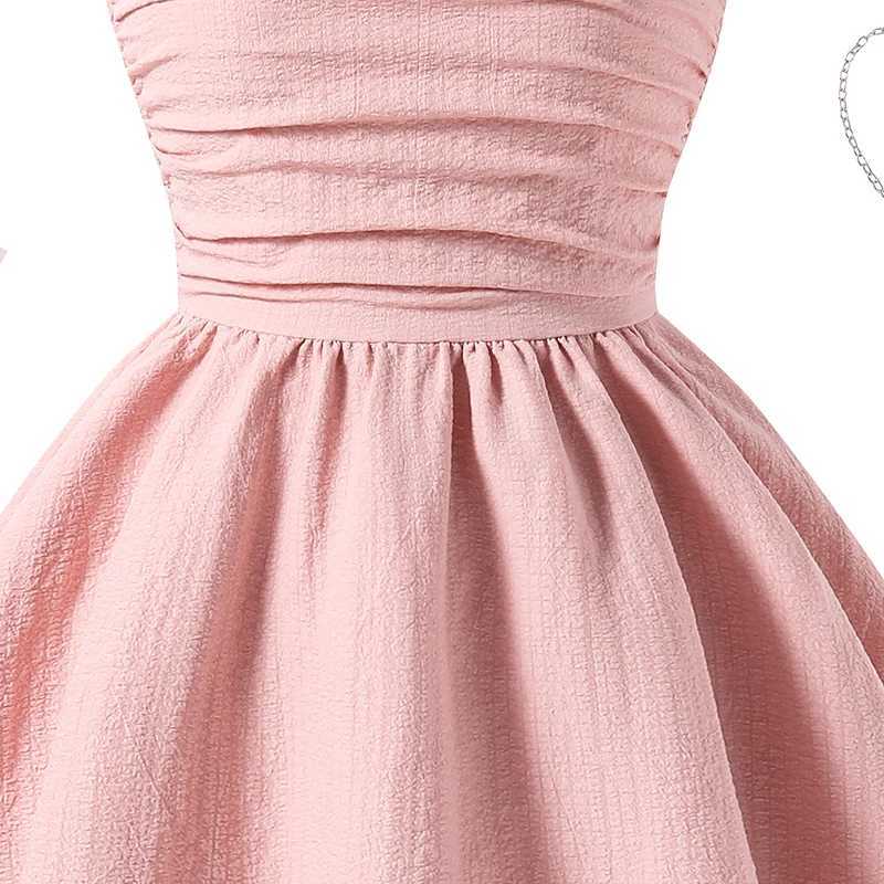 Princess Dress Sweet Style Solid Pink Tiered Sling Dress 8-12 Years Tween Girls Dress Birthday Party Pageant Communion DressT250219