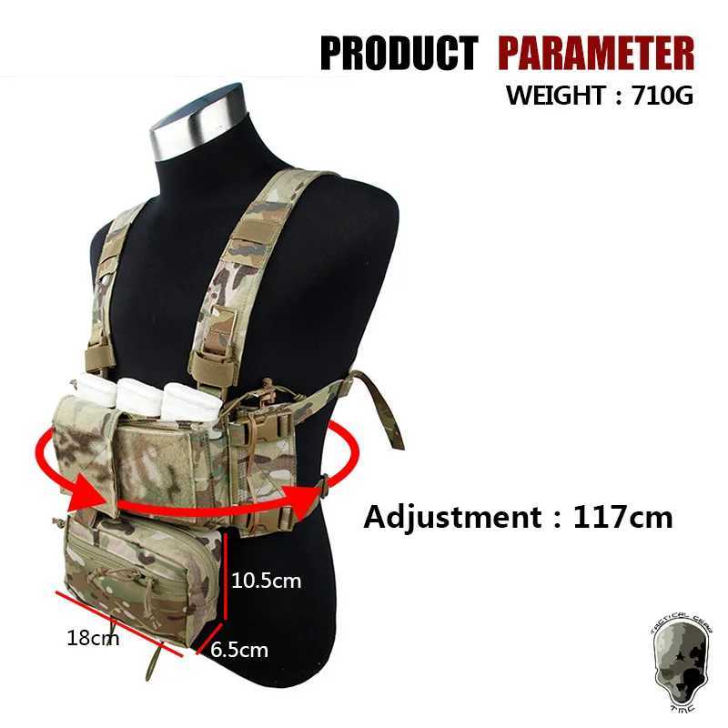 TMC Tactical Modular Chest Rig Micro Fight Chassis w/ 5.56 Mag Pouch Airsoft Hunting Vest Tactical Gear 3115XJ250219