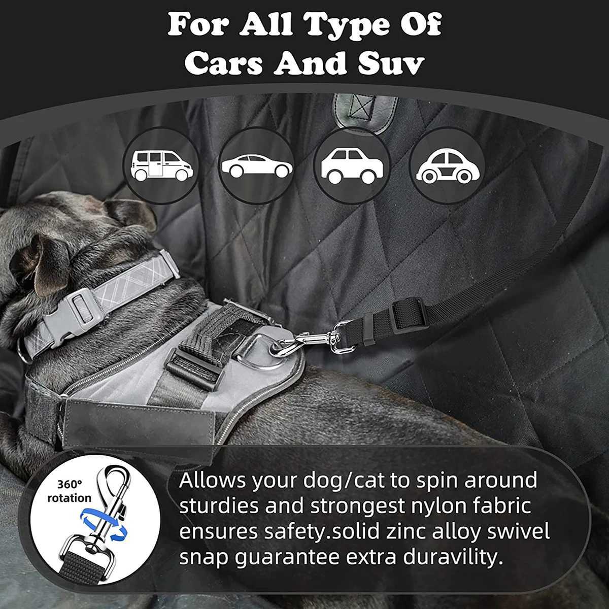 1pc Pet Dog And Cat Seat Belt Car Headrest Restraint Adjustable Safety Rope Car Seat BeltXJ250218