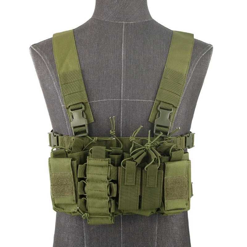 Tactical D3 Chest Rig Vest Carrier Armor Harness Rifle Pistol Magazine Pouch CRX Modular Chest Vests Hunting EquipmentXJ250219