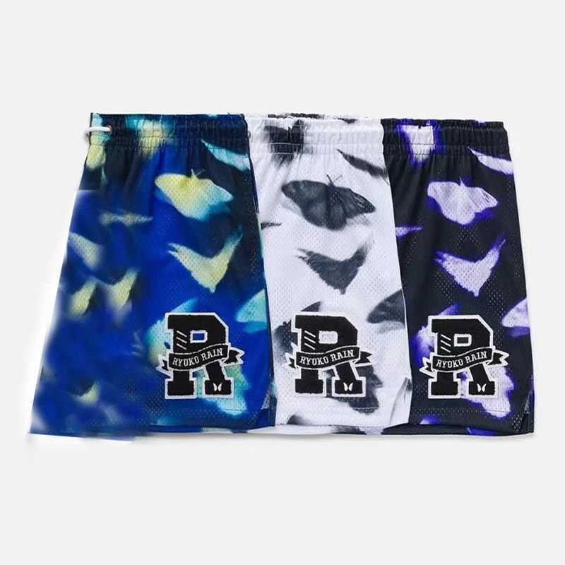 Men's Shorts Summer Ryoko Butterfly Basketball Shorts Mens and Womens Sports Fitness Quick drying Season Outdoor Running Beach Shorts z250219