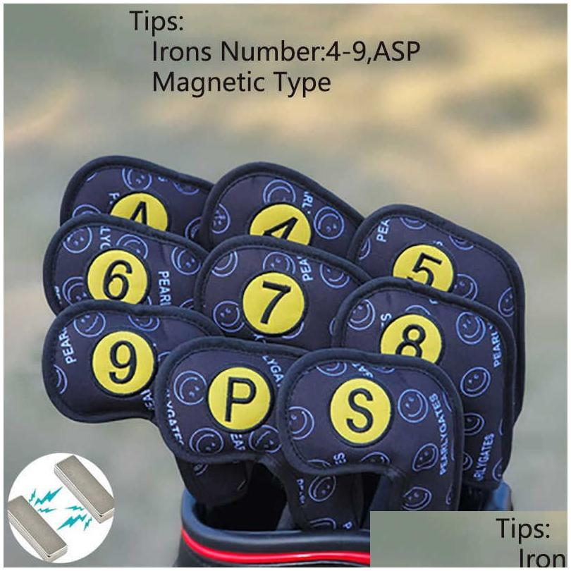 Other Golf Products Wood Iron Headcovers Set Pearly Gates Covers For Driver Fairway Hybrid Woods Irons Club Protector