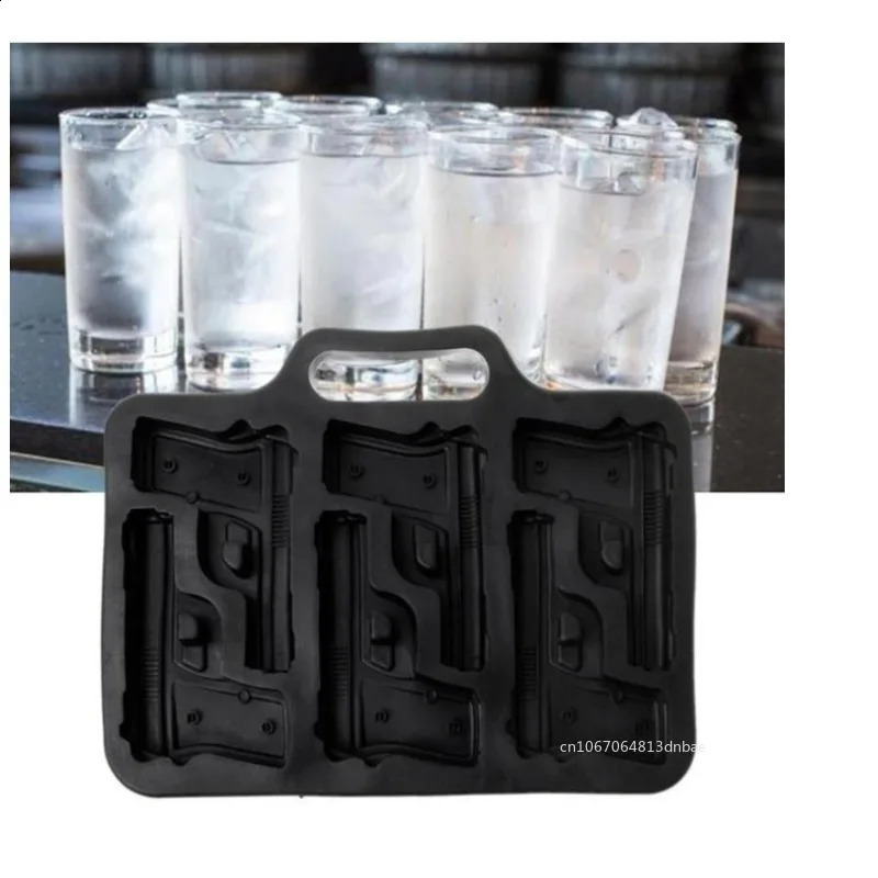 3D Ice Cube Mold Make Unique Bullet-Shaped Ice Cube Maker Ice Ball Mould Whiskey Wine Cocktail Mold Bar Accessories 250218