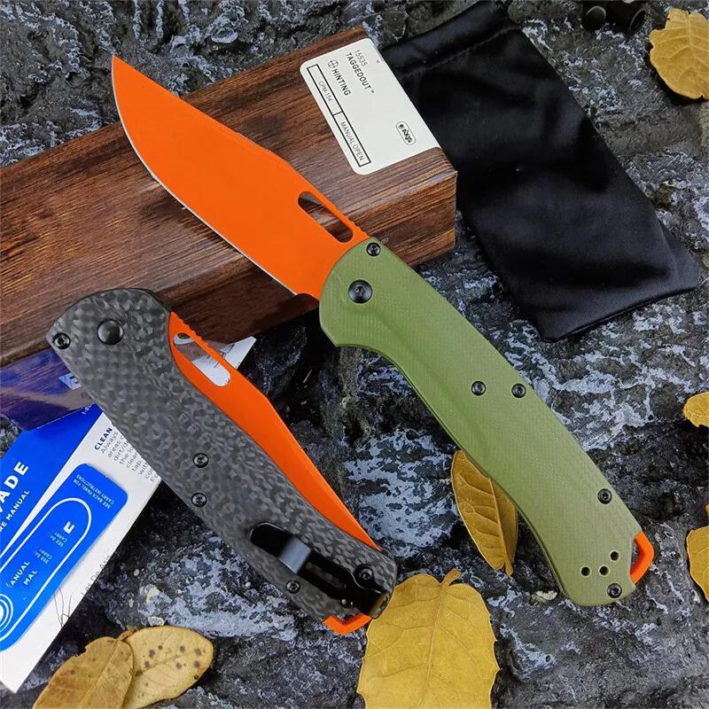 4Models Hunt Taggedout AXIS Folding Knife 3.46 Cpm-154 Stonewashed Clip Point Blade, Grivory Handles - 15535