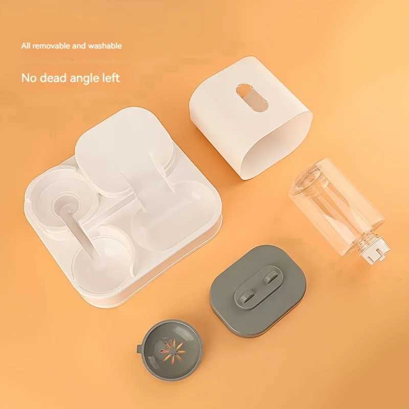 Dog Feeders Cat Food Water Dispenser Cat Feeder Non Wet Mouth Fully Automatic Two in One Plastic Automatic Water Dispenser H250218