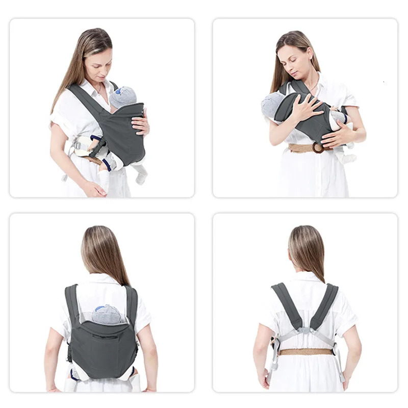 Baby s Multi-Functional Horizontal born Carries Breathable Backpack Baby Sling Wrap for Travel All Seasons Solid Color 250219