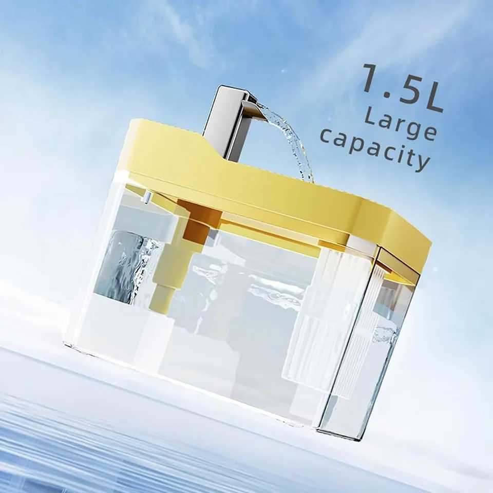 Dog Feeders USB Automatic Water Drinking Fountain Dispenser live water circulation Cat Water Bowl Removable with Pump Water Filter Silent H250218
