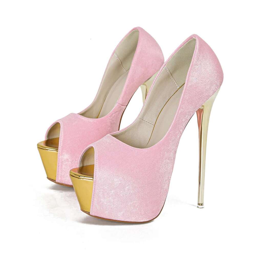 Plus 34-45 Fashion Peep Toe Women Pumps Spring Sexy Very Fetish Thin High Heels Banquet Prom Club Sandals Shoes
