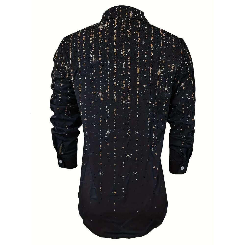 2024 Europe And The United States Autumn New Printed Long-Sleeve Button Cardigan Shirt For Women