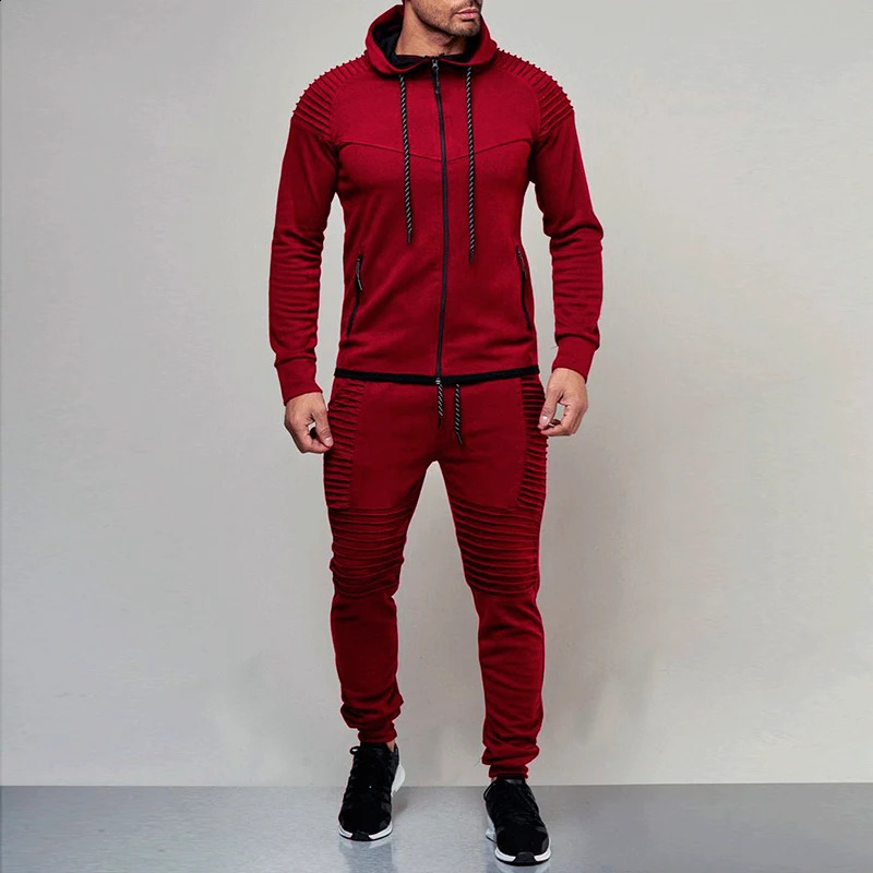 Men Sportswear Hoodies Pants Set Spring Track Suit Clothes Casual Tracksuit Men Sweatshirts Coats Male Joggers Streetwear MY053 250218