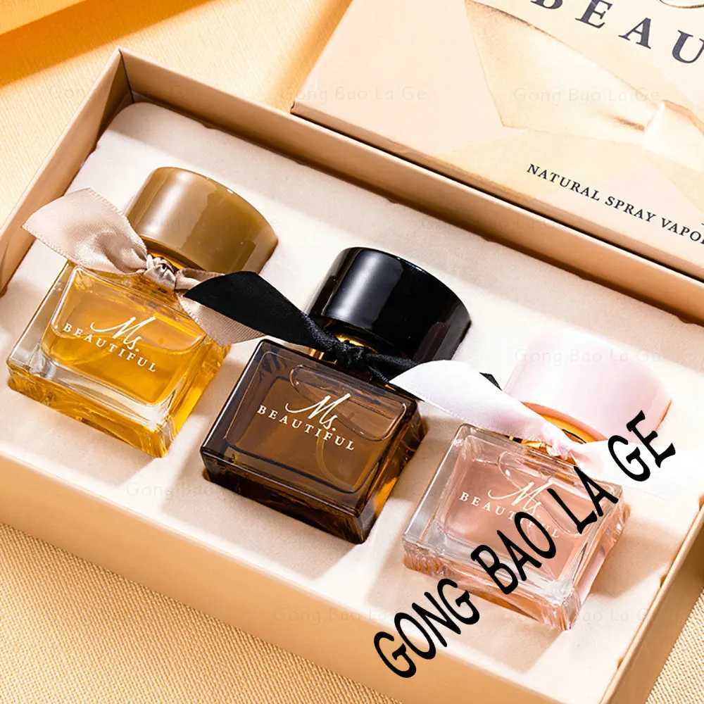 Beautiful Lady Gift Box 75ml Three Piece Set Lasting Fragrance Perfume Balminess Scent Pheromone Eau De Parfum Cologne ToiletteXJ250220