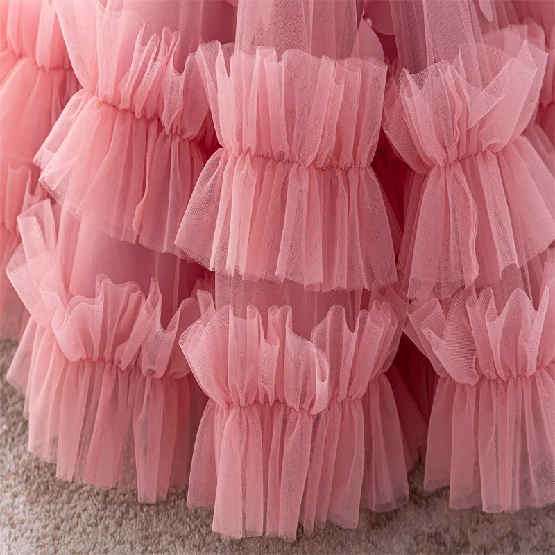 The first Christmas costume of the 0-6-year-old girl childrens clothing baby one-year-old birthday party dresses 250220