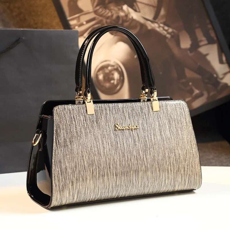 New Fashion Women Handbags Genuine Patent Ladies Shoulder Bags Female Brand Real Natural Leather Crossbody Bag