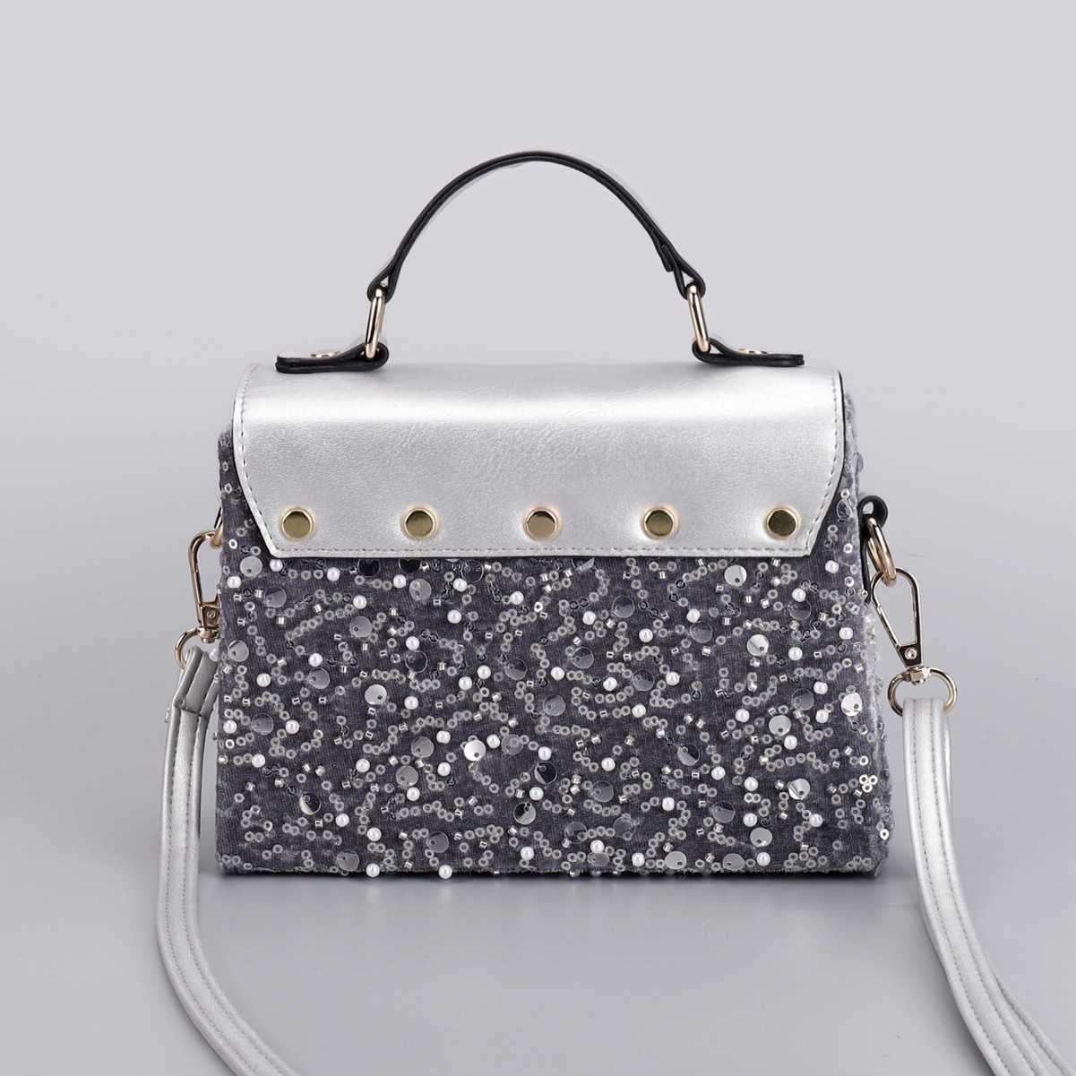 Autumn Winter Eye Box Bag Beaded Handheld Small Square Bag Ethnic Style Crossbody Bag 250215