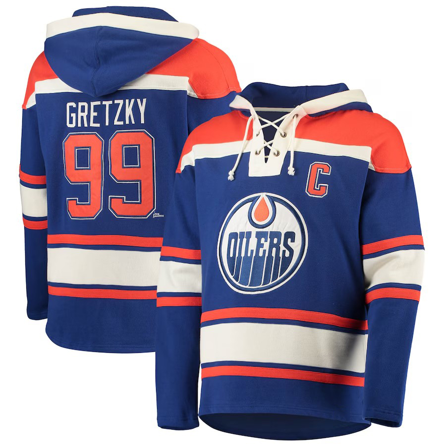 Oilers Pullover Hoodie Leon Draisaitl Ryan Nugent-Hopkins Zach Hyman Evan Bouchard Darnell Nurse Stuart Skinner Custom Hockey Jersey Mens Womens Youth