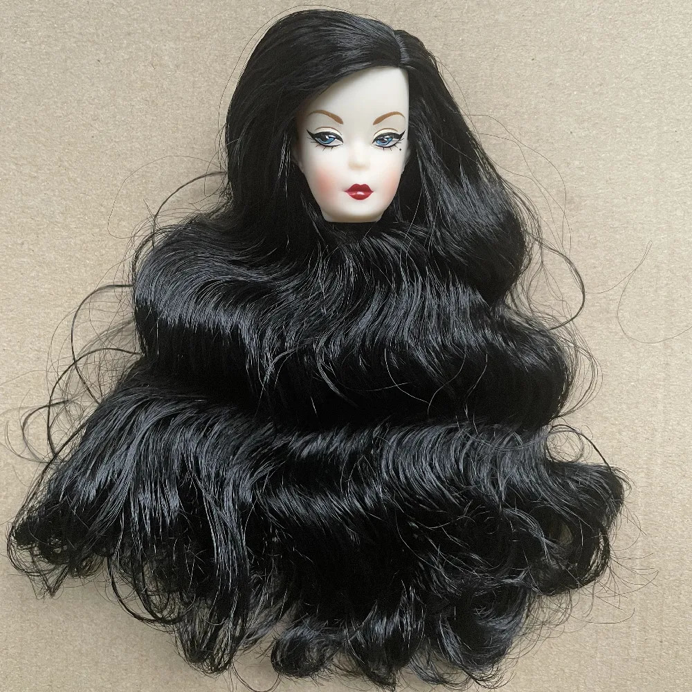 ST Face Mold Vintage 1/6 Doll Heads Colorful Hair Super White Skin Tone Makeup Quality Doll Head DIY Accessories 250219