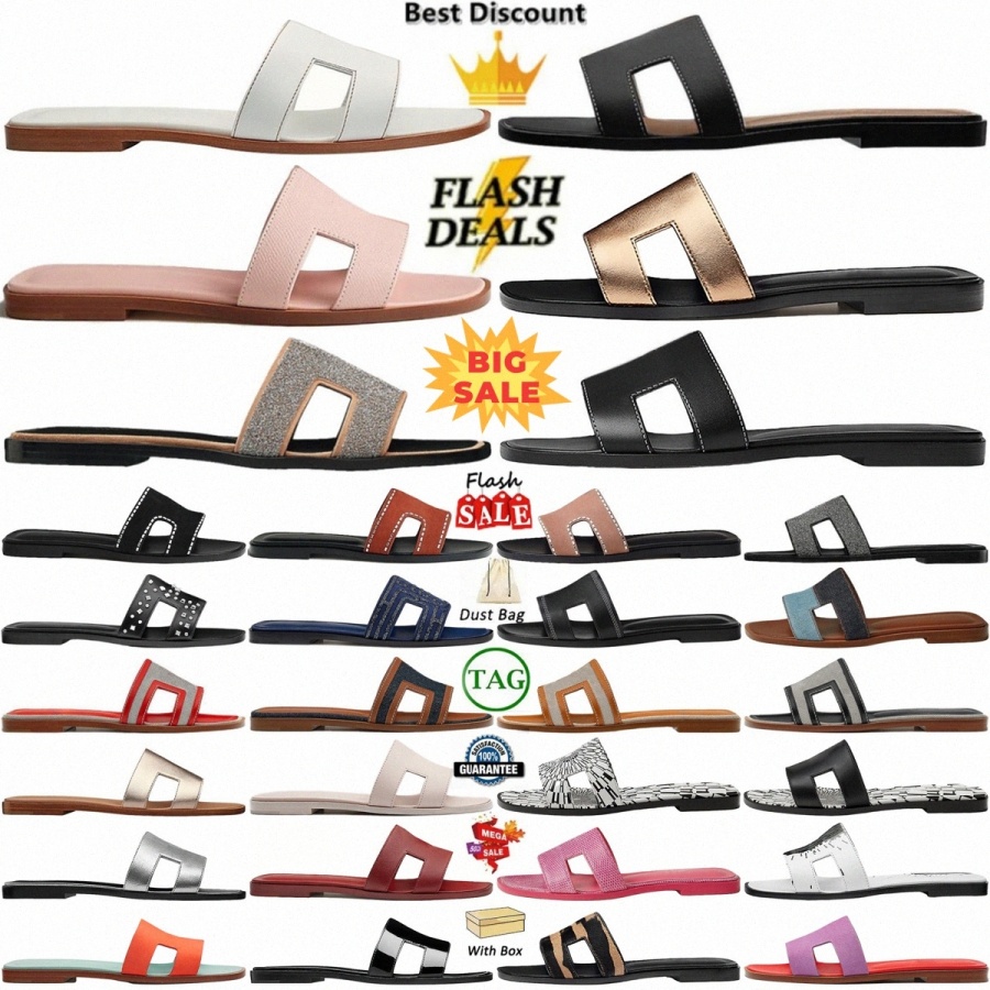 designer sandals oran sandal womens slippers Calfskin Leather nior white orange blue rose Etoupe Epsom Gold Box women slideEqIs#