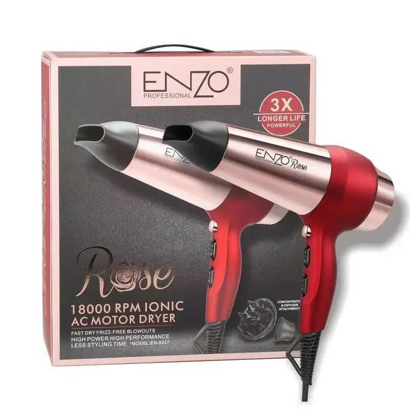 ENZO High Speed 8000RPM Blow Dryer Ionic Hair Dryer Negative Ions Fast Drying Cool Shut Button 2 Speed/3Heat Setting Extended W250220