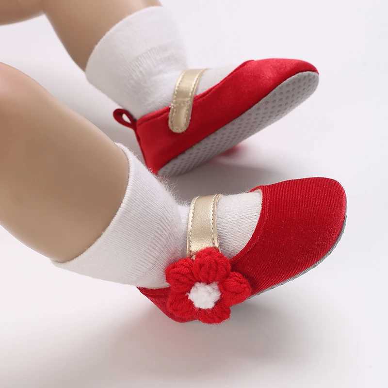 Prewalker Newborn Baby Plush Bow Solid Color Soft Comfort 0-18 Months Baby Casual Shoes Toddlers X250220