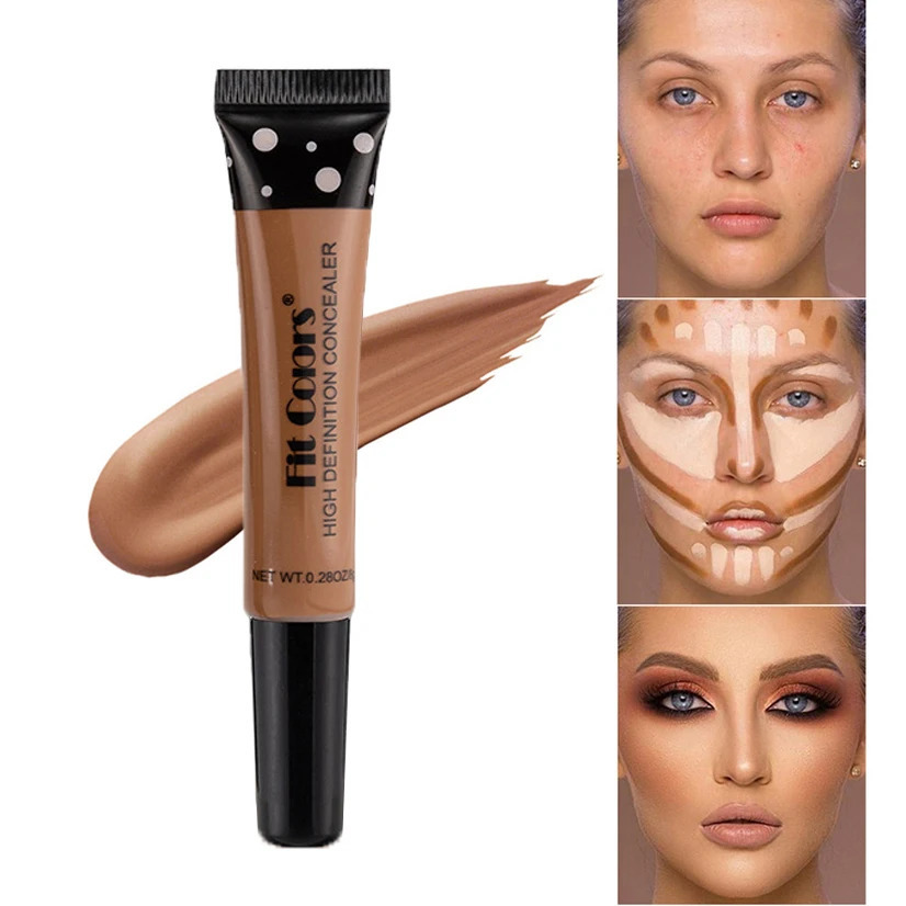 Nude Makeup Foundation Waterproof Cover Blemish Base Fluid Concealer Oil Control Lasting Brighten Skin BB Cream Cosmetics 250217